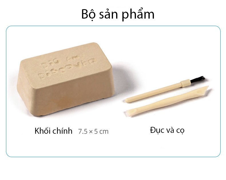 Đồ chơi giáo dục khảo cổ KAVY khám phá hóa thạch khủng long, chim cánh cụt, kho báu...