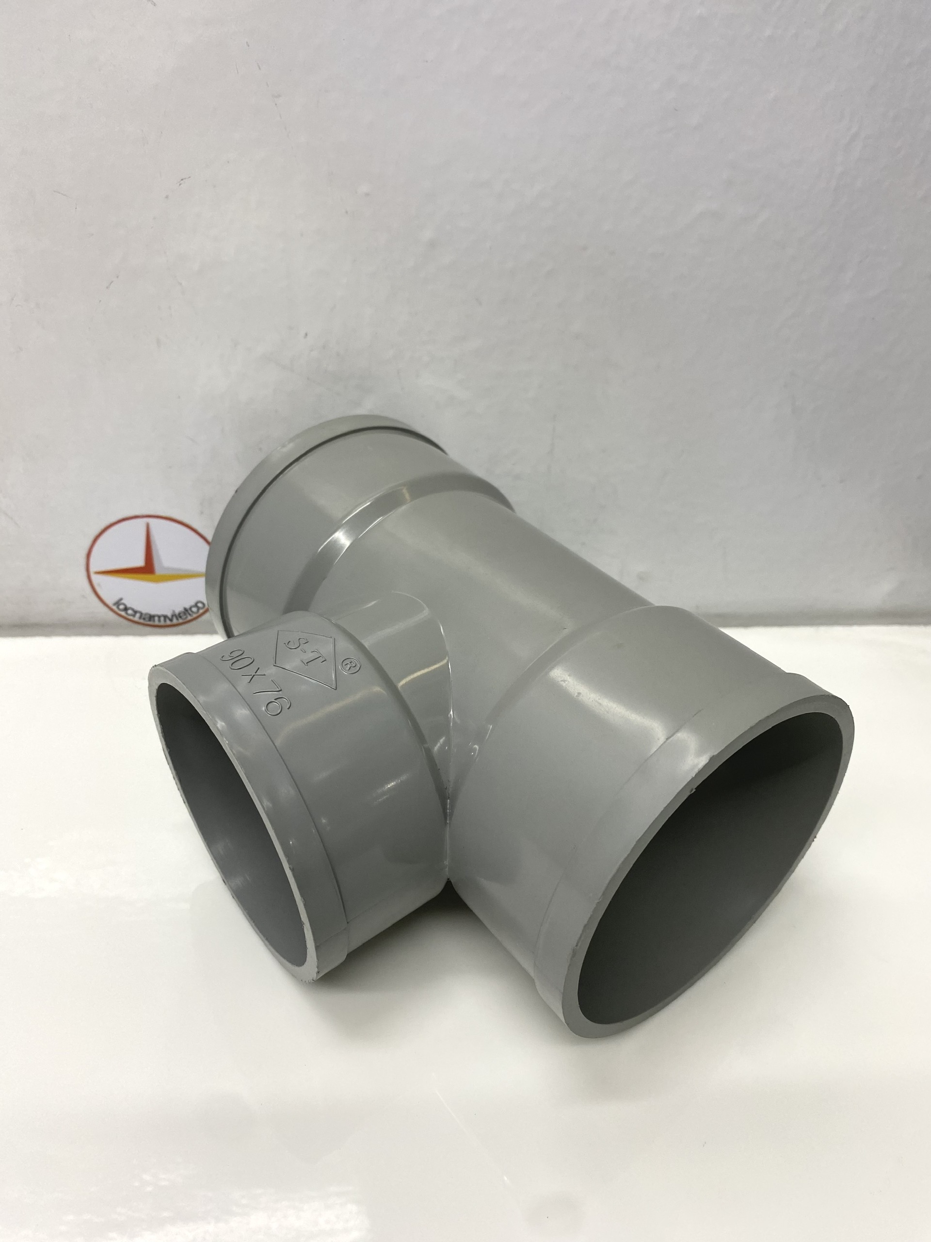 Tê giảm 90 x 76 nhựa PVC ST_ T90x76