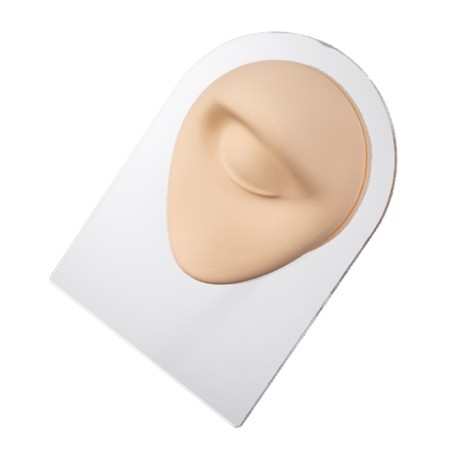 Portable Silicone Flexible Mouth Model Piercing Practice Eyes Model for Teaching Jewelry Display