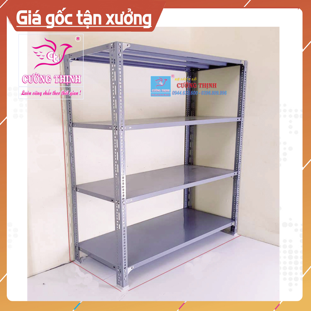 Kệ sắt đa năng 4 Tầng. Cao 150cm x Dài 120cm x Rộng 50cm