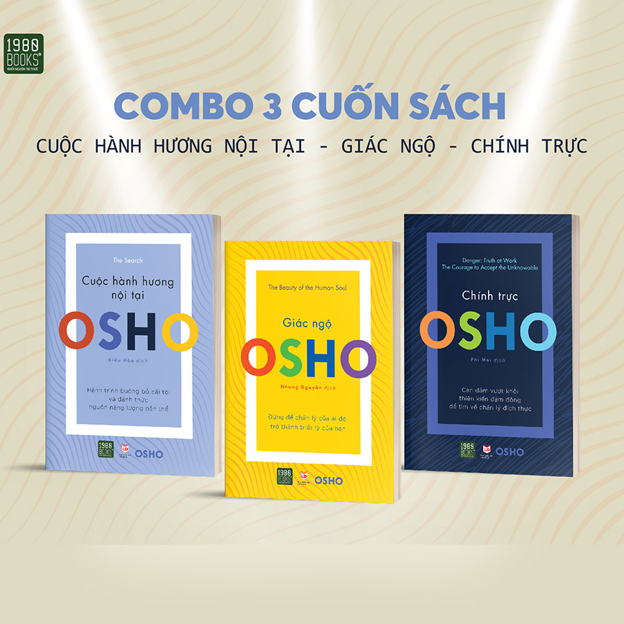 [Nhập 1212B15K giảm 15K đơn 199K] Combo 3 Cuốn Sách: Cuộc Hành Hương Nội Tại - Chính Trực - Giác Ngộ