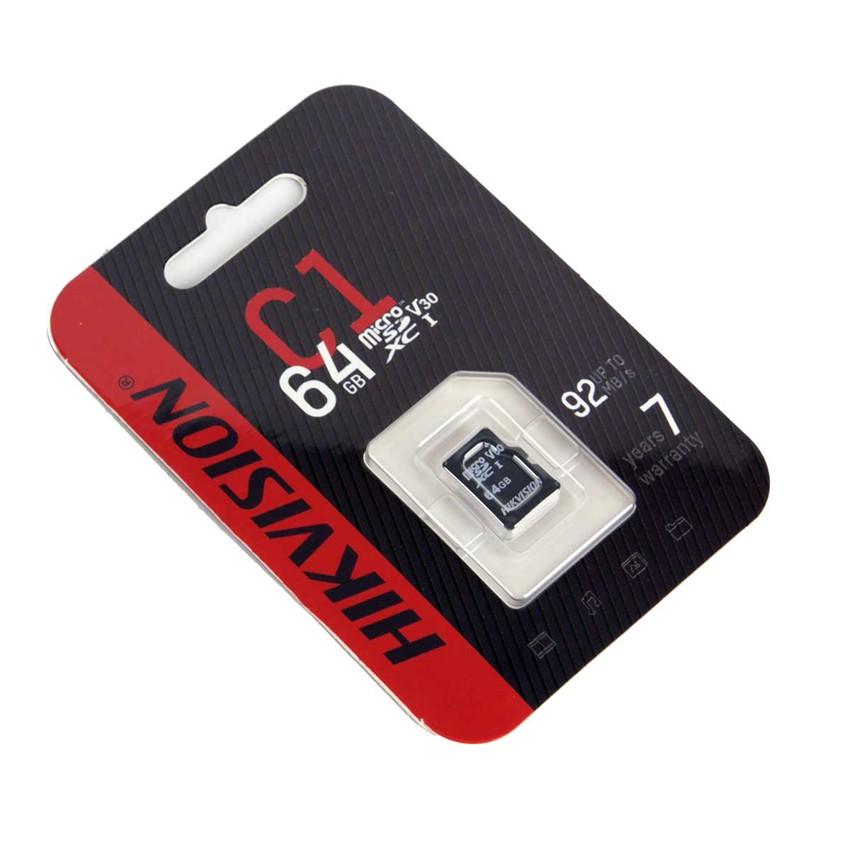 Thẻ Nhớ Micro SD HIKVISION 32GB / 64GB, Tốc Độ Đọc 92Mb/s, Dùng Cho Tất Cả Các Thiết Bị Hỗ Trợ Thẻ Nhớ Gắn Ngoài - Hàng chính hãng