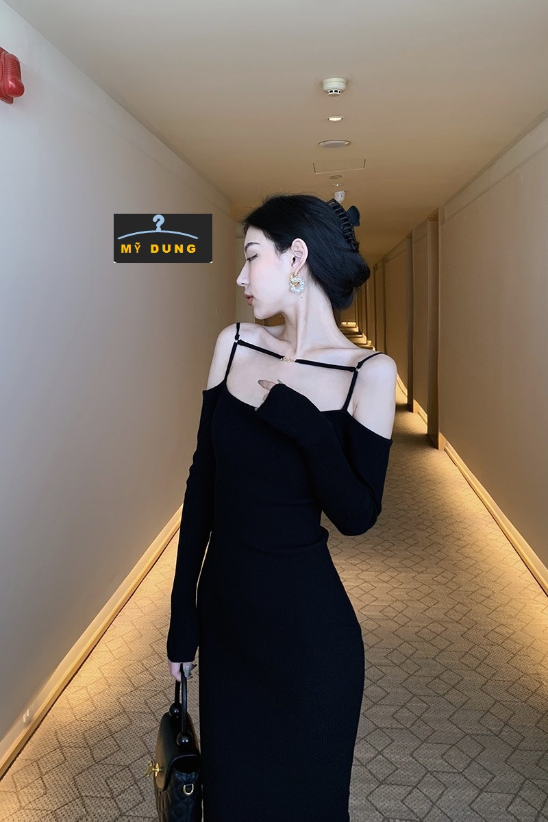 ĐẦM BODY TRỄ VAI 2S TAY DÀI- SIÊU GỢI CẢM, HÁCH DÁNG