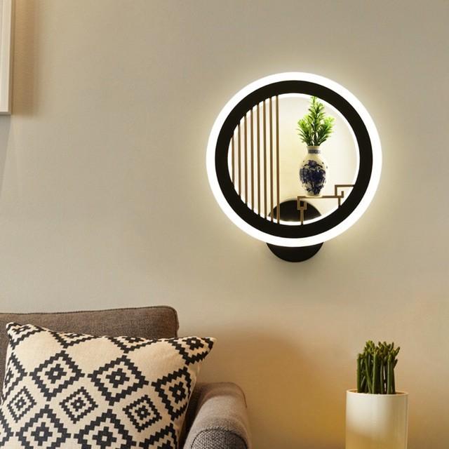 Đèn tường led tròn cánh lá, đèn gắn tường, đèn ốp tường, đèn trang trí, đèn decor, đèn phòng ngủ, đèn gắn hành lang