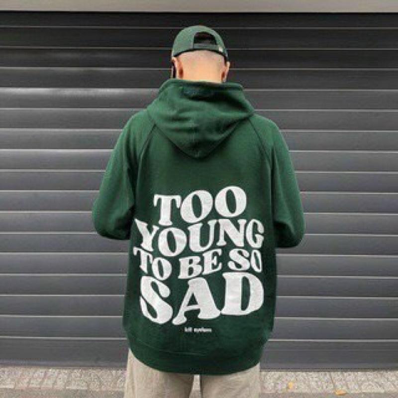 Áo hoodie form rộng TOO YOUNG nam nữ chất nỉ ngoại