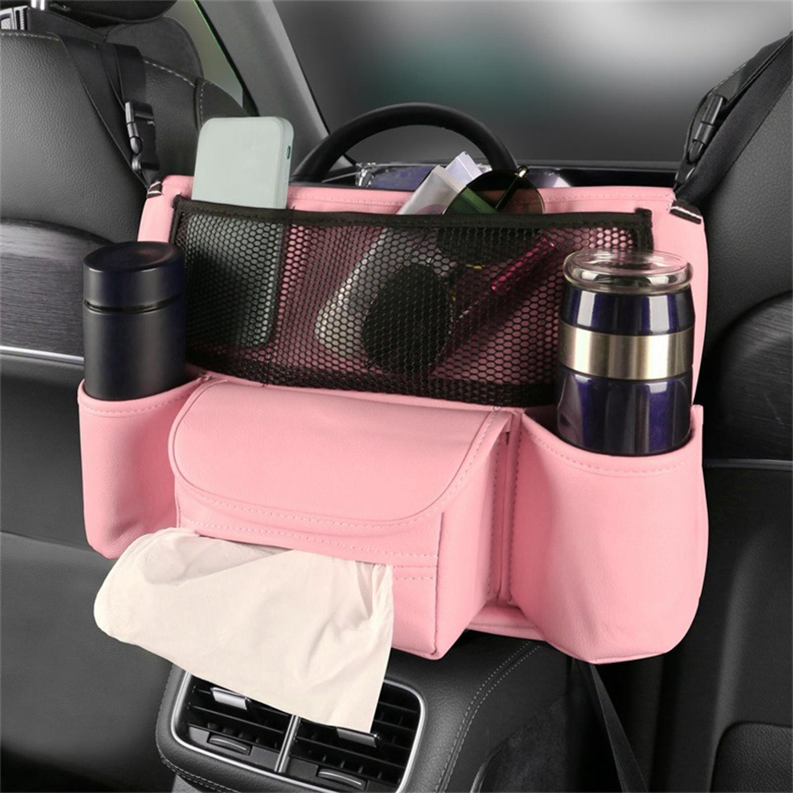 Seat Storage Bag Organizer Seat Storage Barrier Automotive Consoles Organizer Car Central Control Storage Bag for Snacks