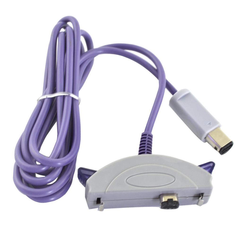 2 Player Game Accessories Link Cable Connect Cord  for GC to for Gameboy Advance GBA SP (5.9ft , Purple)
