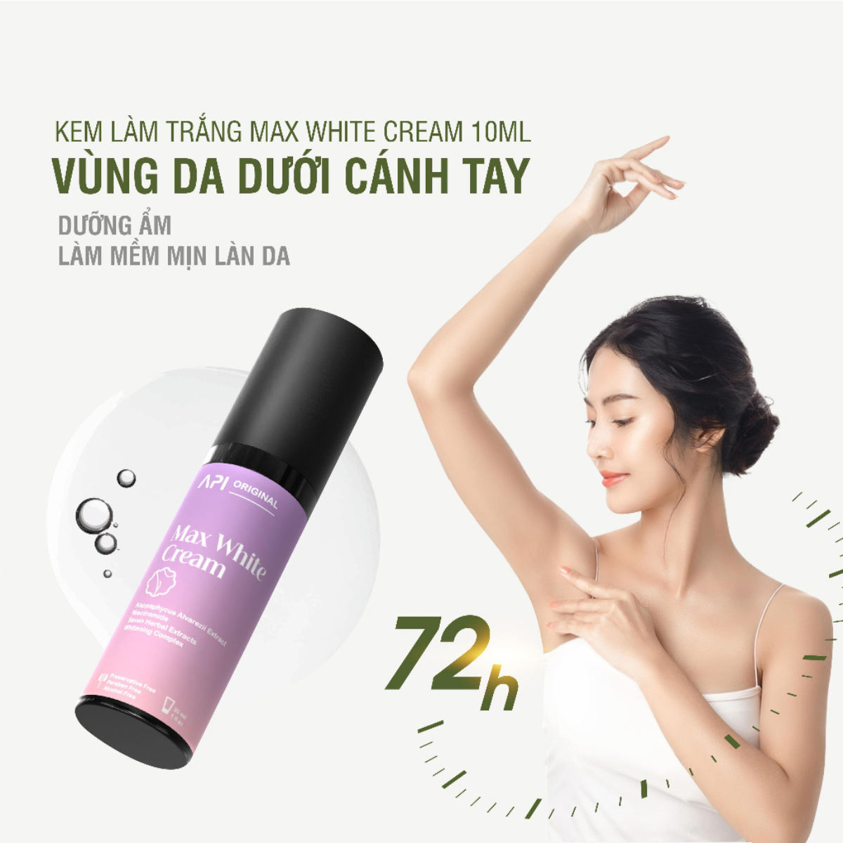 Kem Trắng Nách Api - Liệu Trình Trắng Nách Mee Natural Giảm Thâm Khử Mùi Hôi Cho Nam Và Nữ