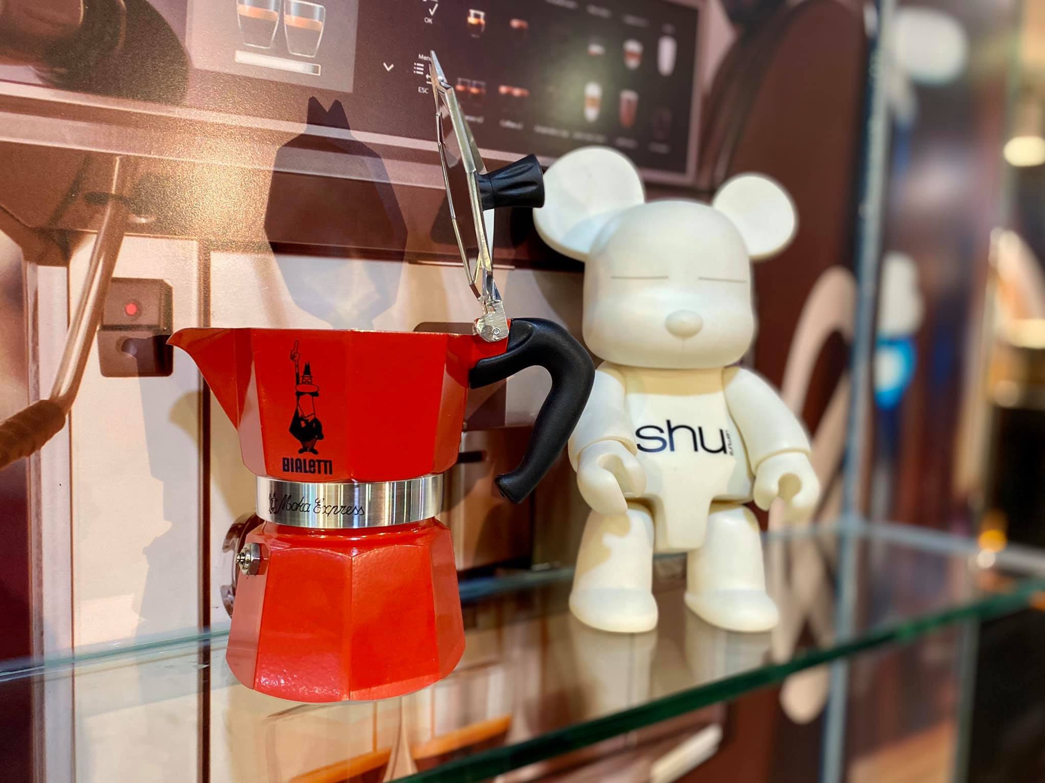 Ấm pha cà phê BIALETTI MOKA EXPRESS ROSSA 3 CUP - 130ml . Hàng Chính hãng