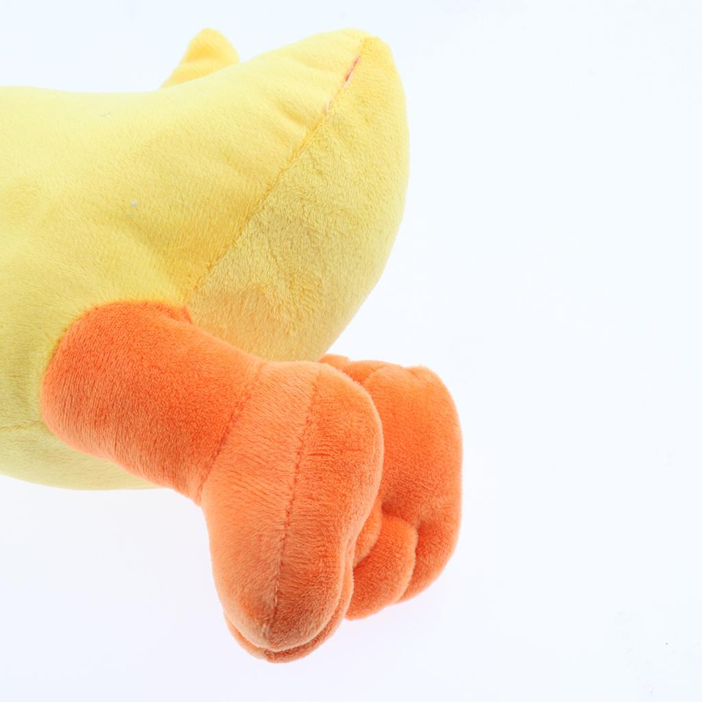 Pet Dog Puppy Cat Chewing Squeaker Cotton Squeaky  Toy Navy Blue