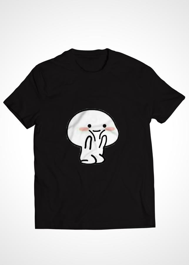 Áo thun cặp đôi Cotton màu đen in hình mẫu 31