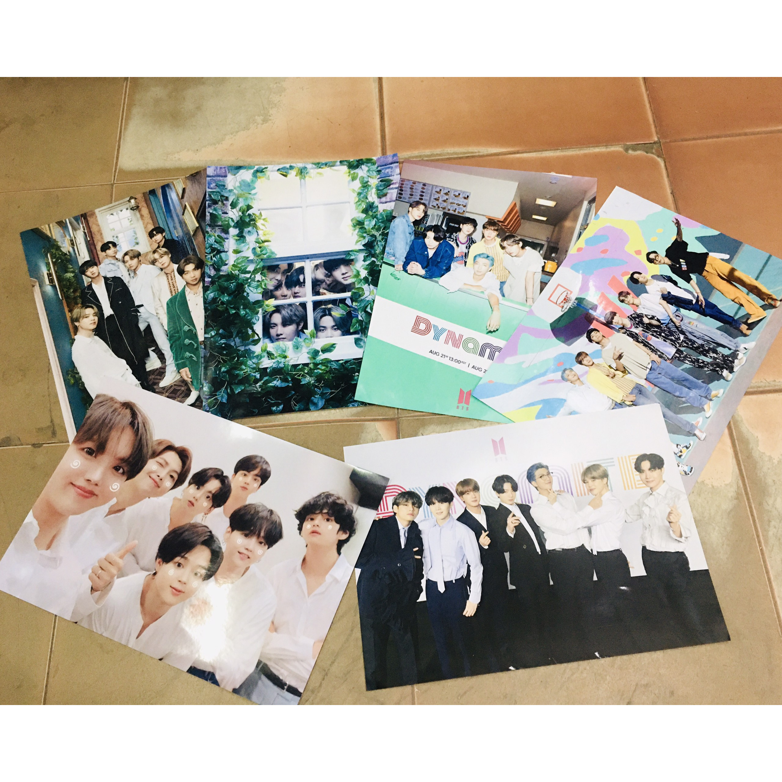 Tranh Poster SET 5 tấm BTS 21cmx30cm ảnh khác nhau