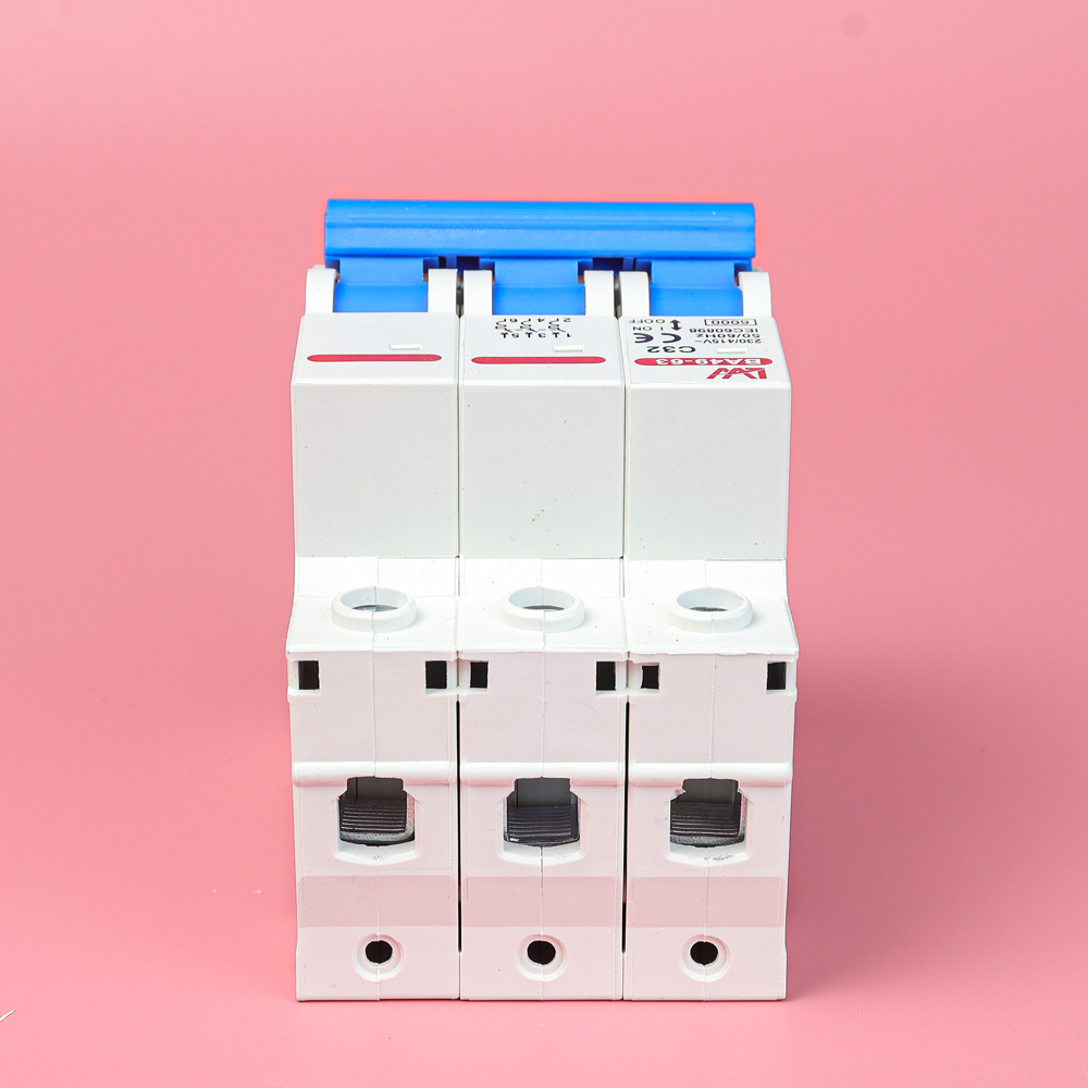 Aptomat ngắt mạch LW MCB AC 3P CB tép  Bảo vệ quá tải ngắn mạch