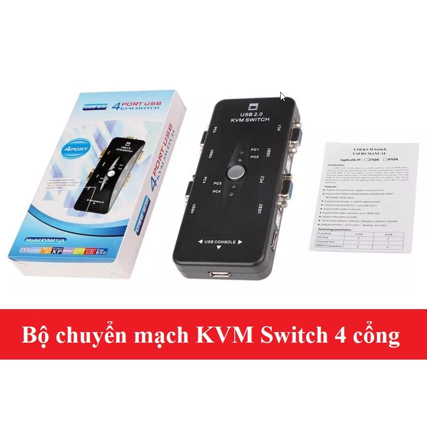 Bộ chia KVM USB MT- VIKI 4 vào 1