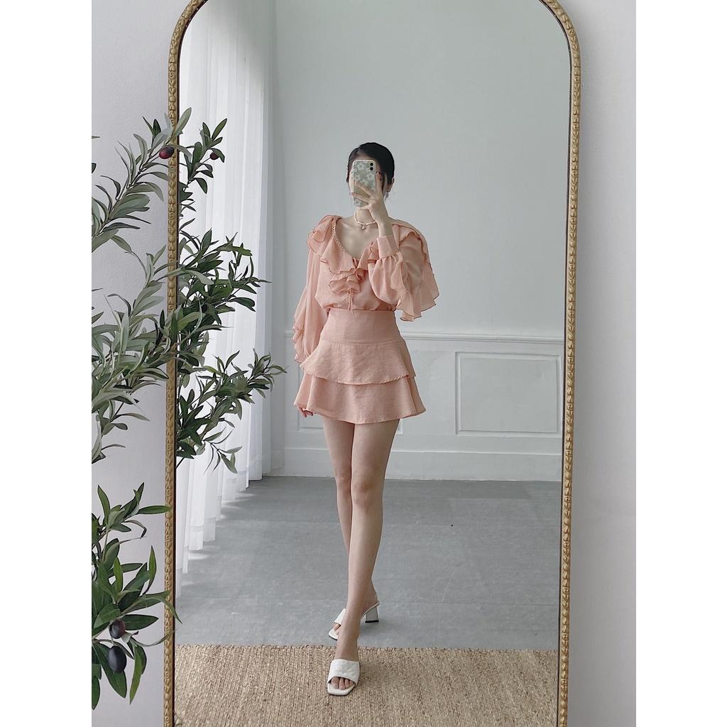 Set đồ lẻ hồng đỏ Wabisabi N2911