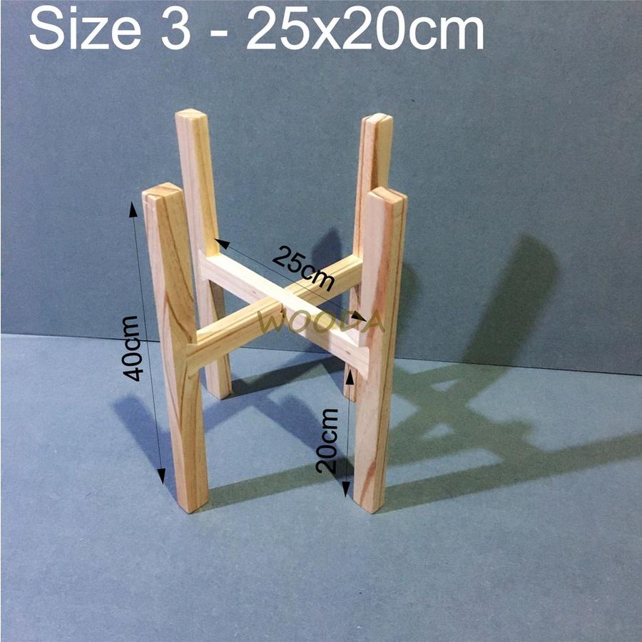 Đôn gỗ/ Giá gỗ/ Kệ gỗ để chậu cây cảnh trang trí gấp gọn nhiều kích thước