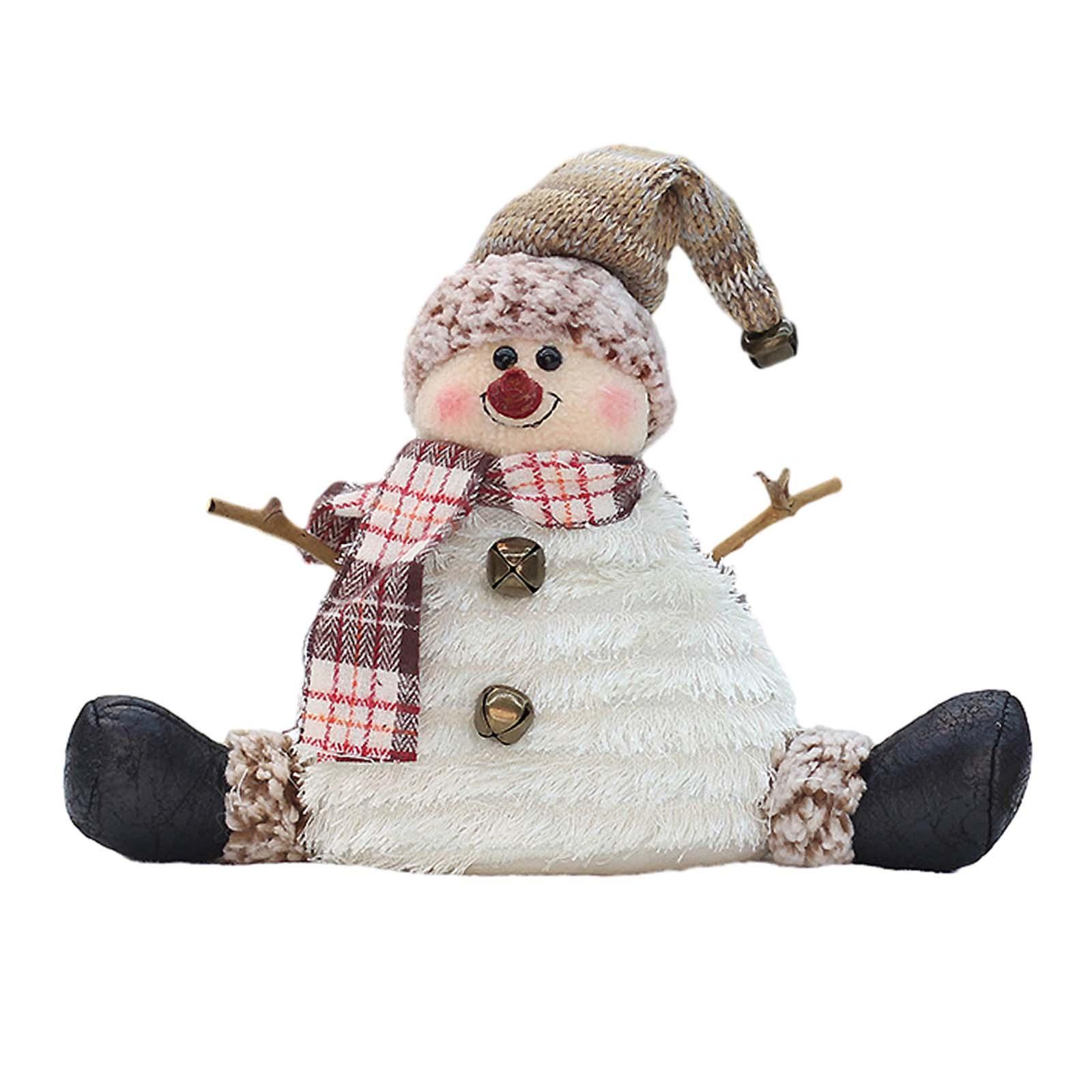 Christmas Dolls Tree Decor Christmas Gifts Snowman Doll Table Centerpiece Exquisite Cute Lovely Christmas Ornaments for Party