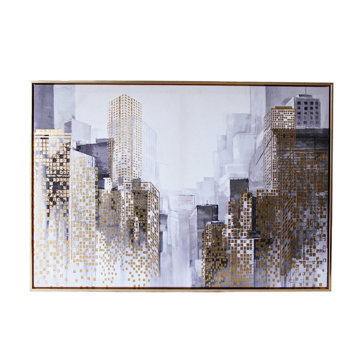 Tranh Trang Trí Treo Tường Mạ Vàng - Tranh Decor Sang Trọng ZENT 90x60cm |Index Living Mall - Nội thất Thái Lan|