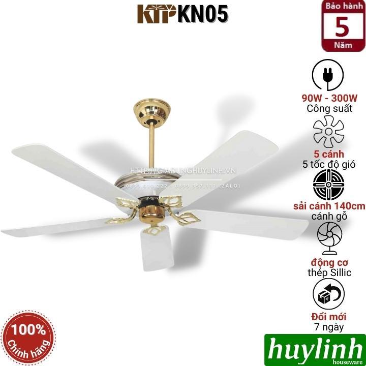 Quạt trần cánh gỗ Kim Thuận Phong KTP KN05 - Hàng chính hãng