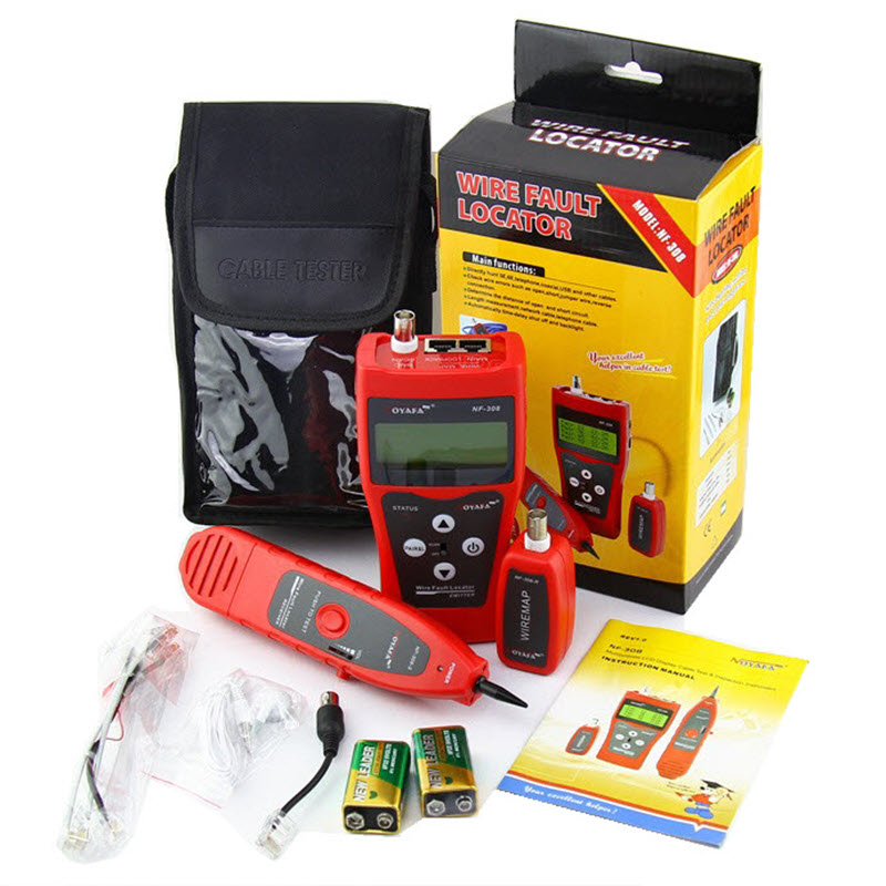 Máy test mạng NF-308S test POE, đo chiều dài cáp