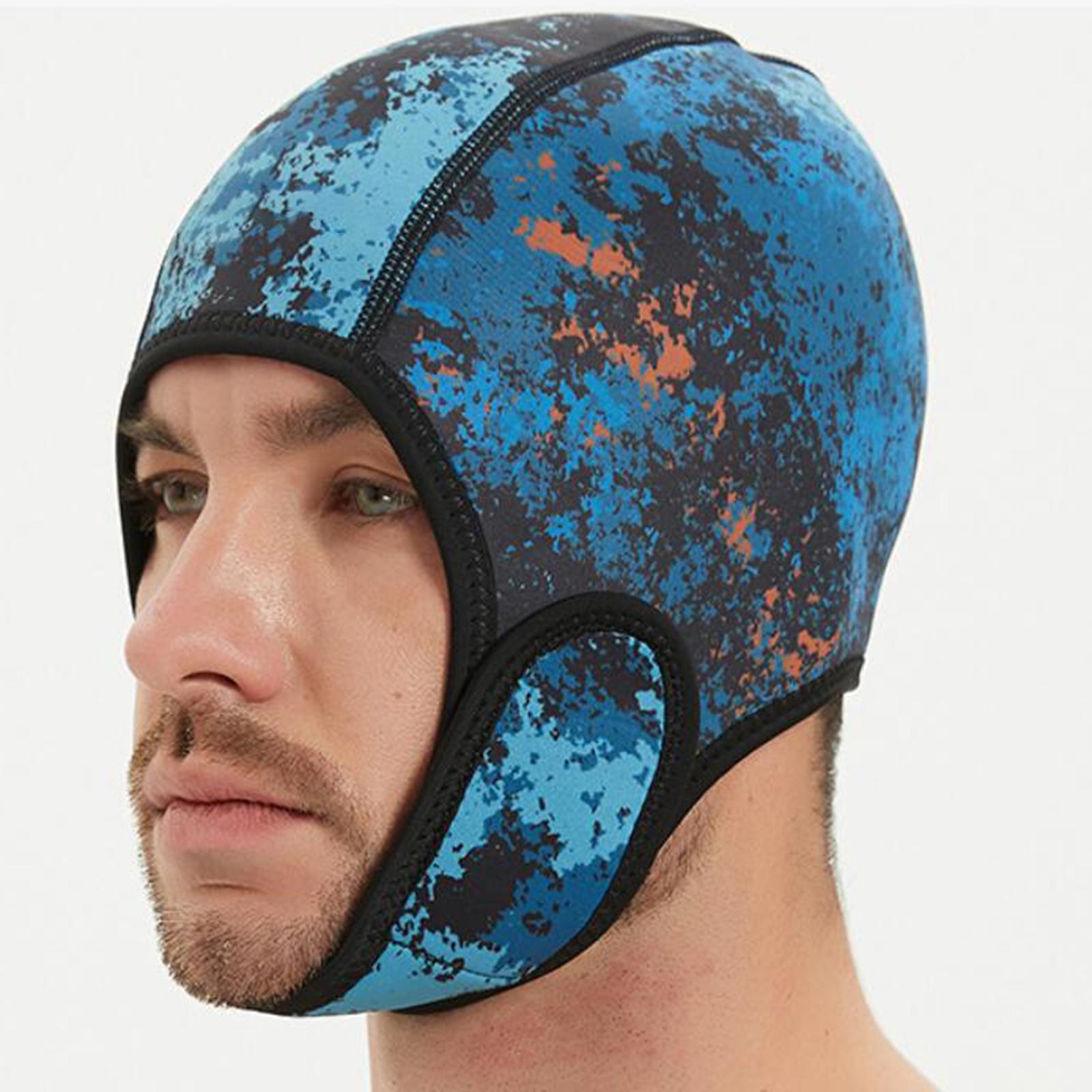 2mm Neoprene Diving Wetsuit Hood, Scuba Diving Hood Headgear Windproof Waterproof Surfing Cap, Swim Hat for Women, Men, Sailing, Underwater
