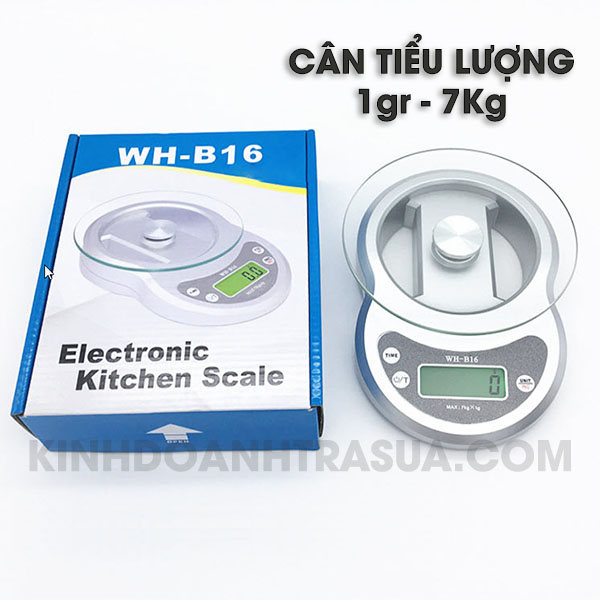 Cân Điện Tử Cao Cấp WH-B16  Mặt Kính Chịu Lực  1Gr - 7Kg