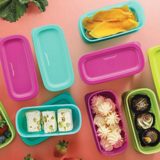 Bộ Trữ Khô &amp; Mát Tupperware Mini Rectangular 250ml (4)