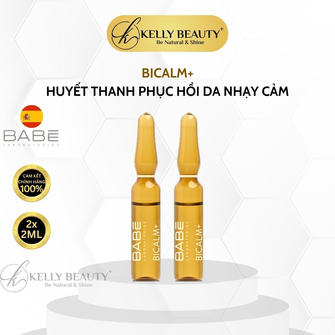 Huyết Thanh Phục Hồi Da BABE BiCalm+ Ampoules - Chống Kích Ứng, Làm Dịu Da, Dưỡng Ẩm, Lành Tổn Thương | Kelly Beauty