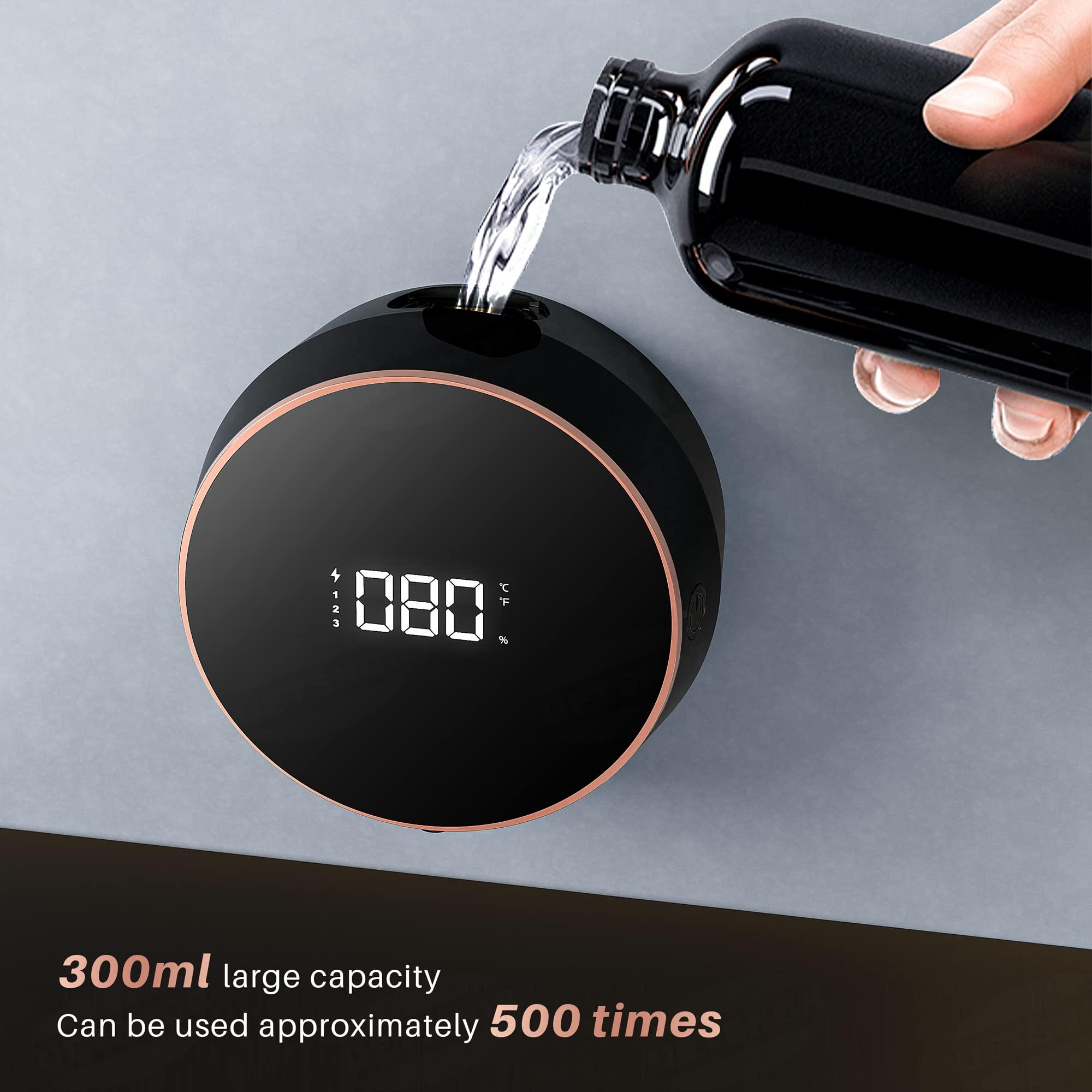 Bộ phân phối xà phòng tự động, 300 ml thiết bị phân phối nhiệt độ không tiếp xúc gắn trên tường, bộ phân phối xà phòng cho phòng tắm, nhà bếp, văn phòng, trường học