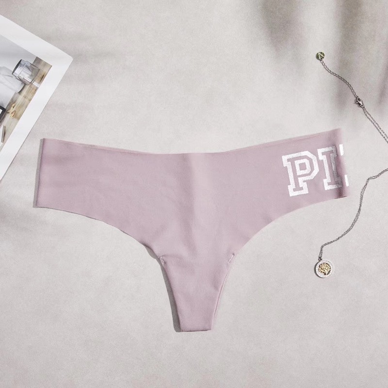 Combo 2 Quần lót lọt khe siêu cao cấp in chữ PINK giao màu ngẫu nhiên