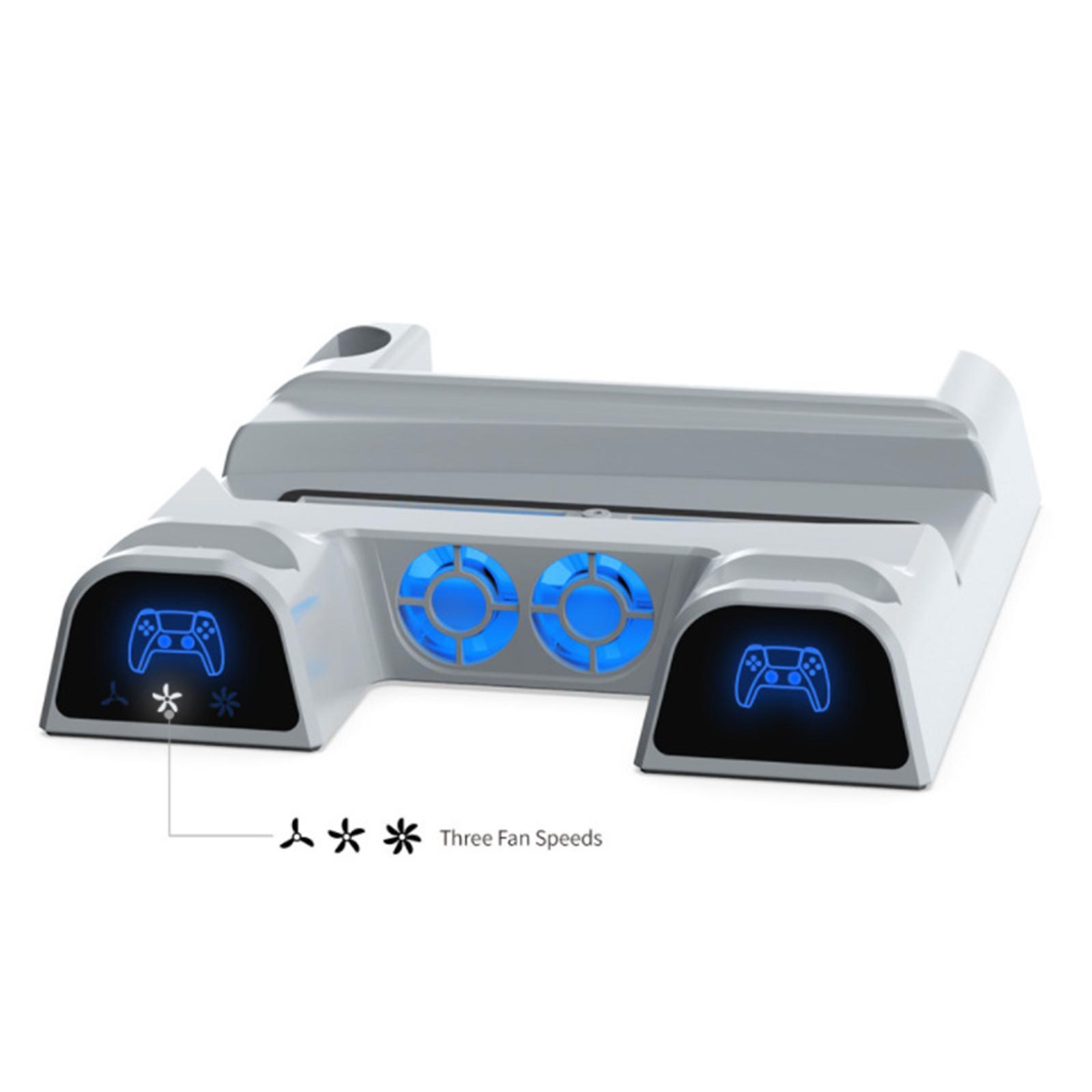 Vertical Stand+Cooling Fan+Charging Station +Game Storage for PS5