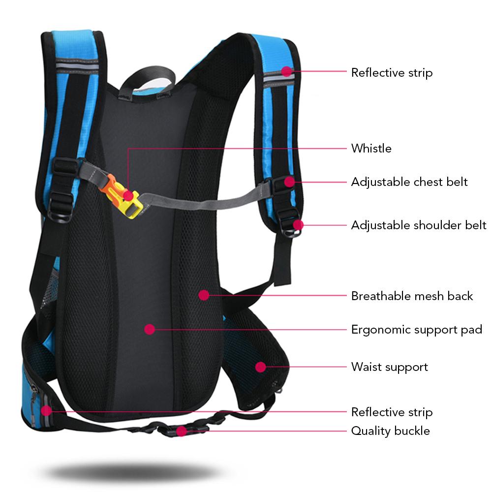 Ba lô đi xe đạp, hoạt động ngoài trời, leo núi không thấm nước Dung tích lớn 15 lít dành cho nam nữ