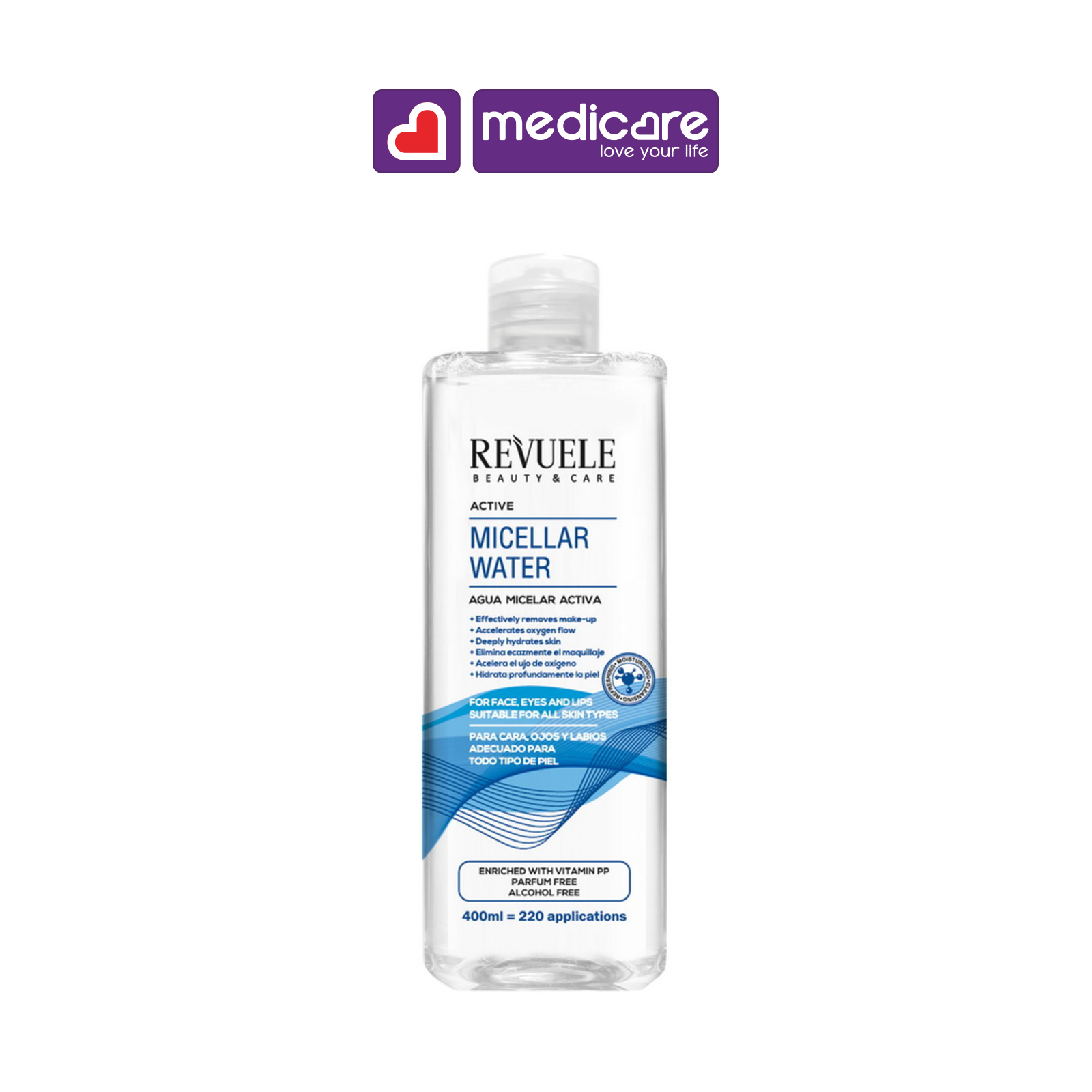 Nước tẩy trang REVUELE Active 400ml