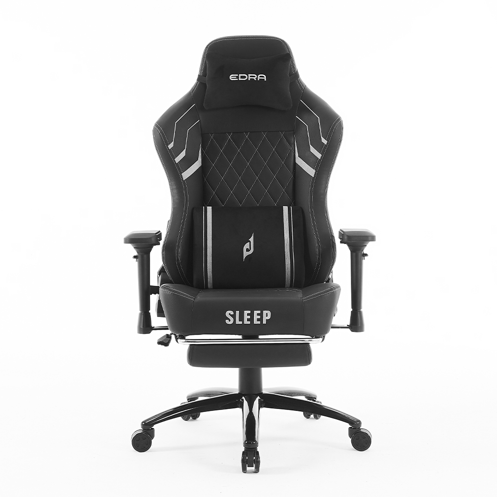 Ghế chơi game, ghế gaming Edra Sleep EGC233 có gác chân - Hàng chính hãng