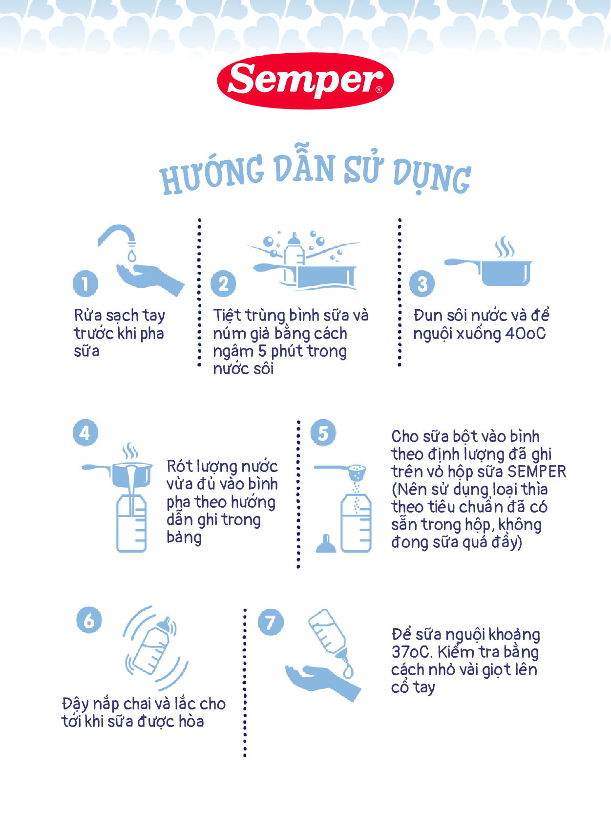 Thùng 12 hộp Sữa bột công thức Semper Bifidus số 2 400g/hộp