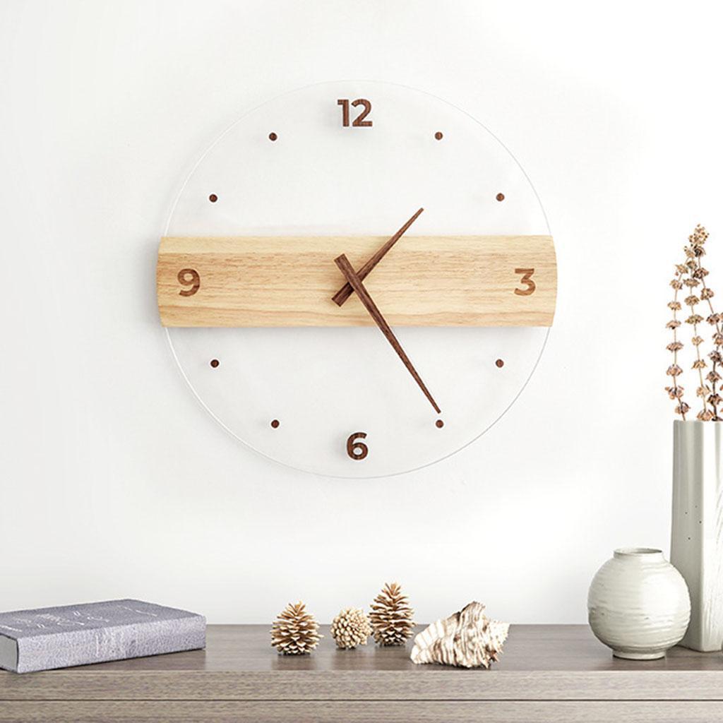 Simple Nordic Wall Clock 16 inch Clear Decorative Bedroom