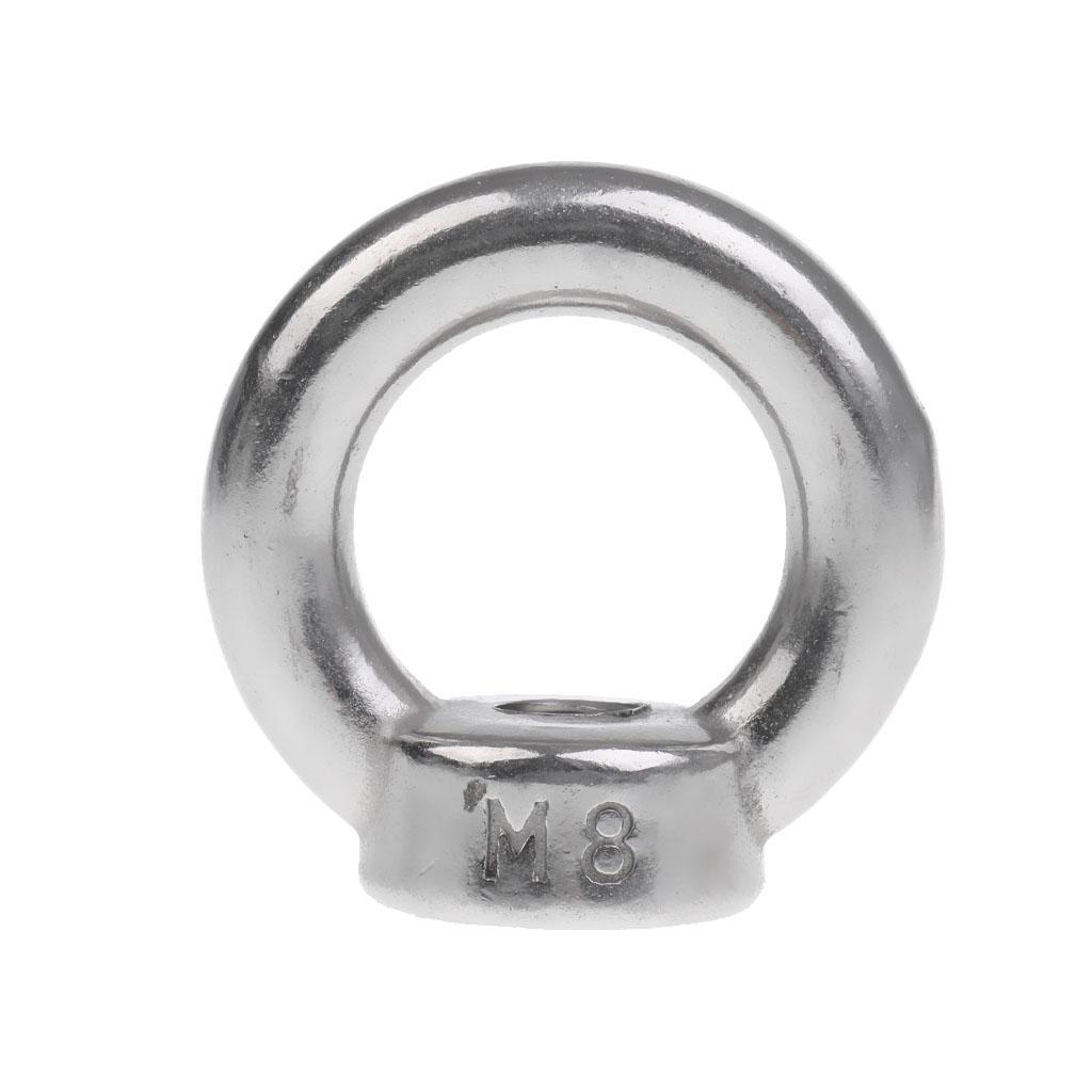 304 Stainless Steel Lifting Eye Nut Ring Shape Nuts M8 M10