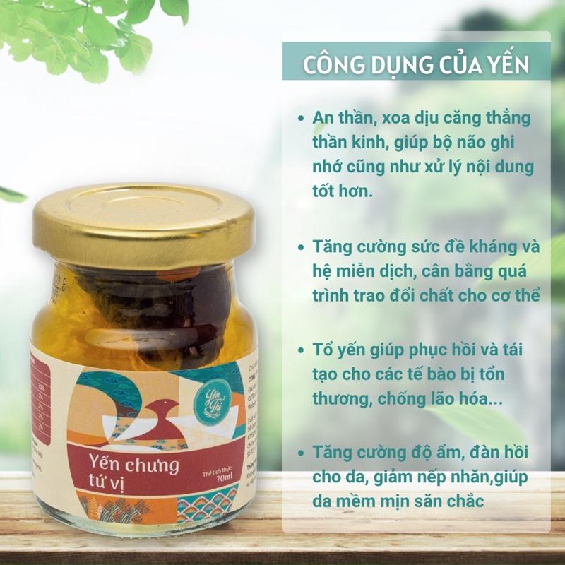 Yến Thị-Chưng Tứ vị- Hũ Chưng Sẵn 30% Yến-70ml