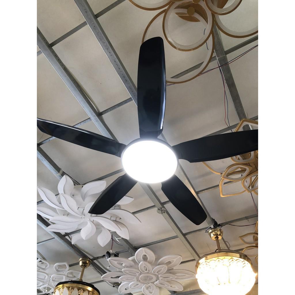 Đèn quạt trần LED trang trí hiện đại 3 chế độ ánh sáng - có điều khiển từ xa