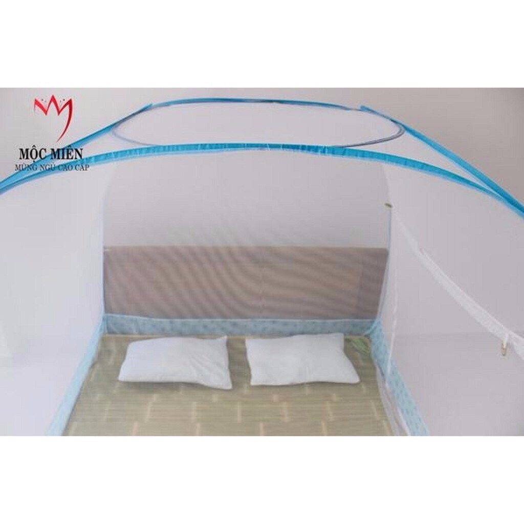 Màn chụp cao cấp Mộc Miên đỉnh rộng - Mẫu Không Hoạ Tiết - Kích thước 1,8mx2m