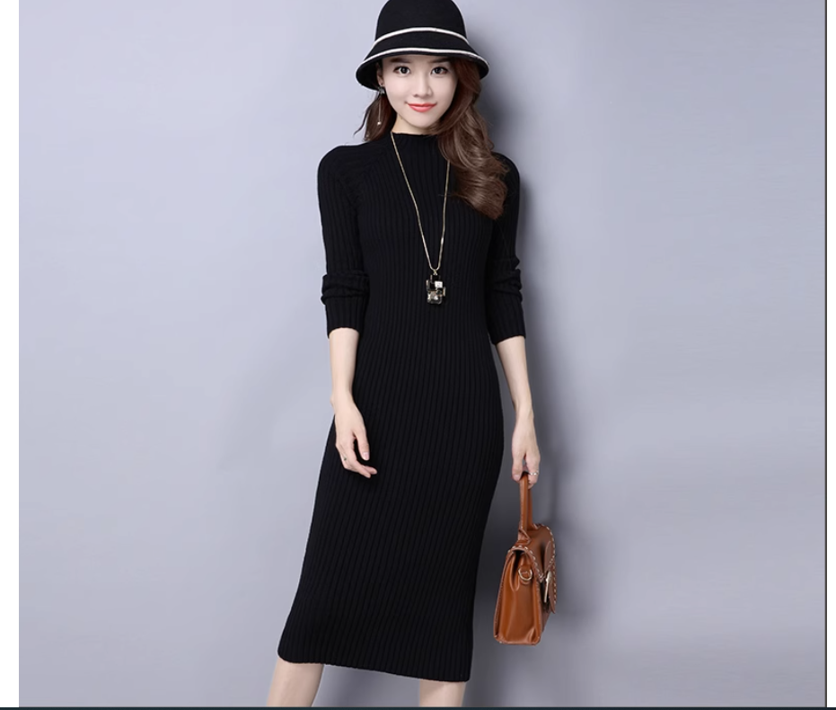 Đầm Len Dài Ôm Eo Tôn Dáng Thời Trang VH44 - Hàng Quảng Châu Cao Cấp