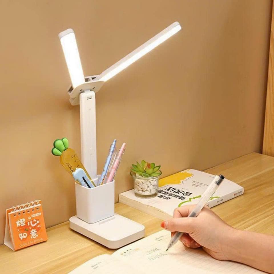 Đèn Học Để Bàn Chống Cận Cho Bé Đa Năng Gấp Gọn, Đèn Bàn Làm Việc Đọc Sách Điều Chỉnh 3 Chế Độ Sáng LED