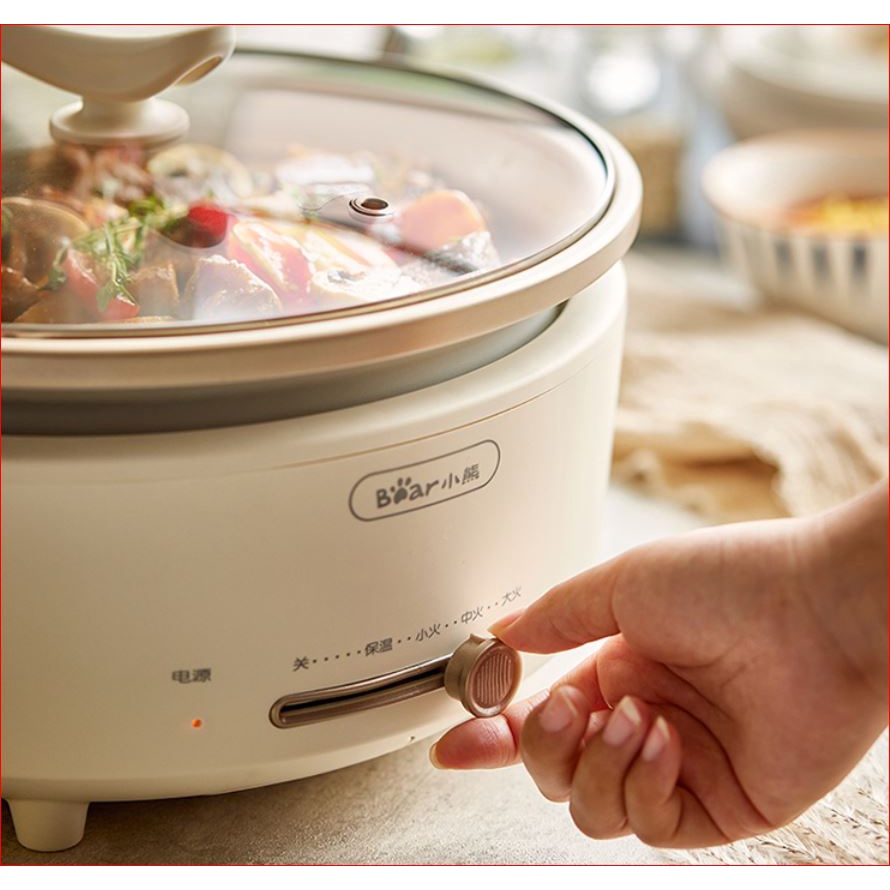 Nồi lẩu điện đa năng,Be Nồi lẩu rời,nướng, chiên, xào, nấu canh chính hãng Bea Dung tích 5 L model DHG-P50F1