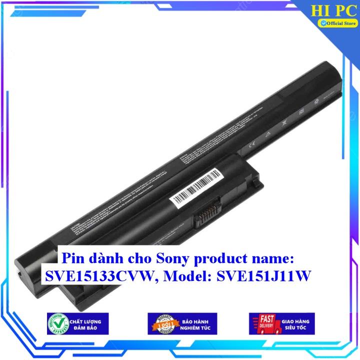 Pin dành cho Sony SVE15133CVW  Model: SVE151J11W - Hàng Nhập Khẩu