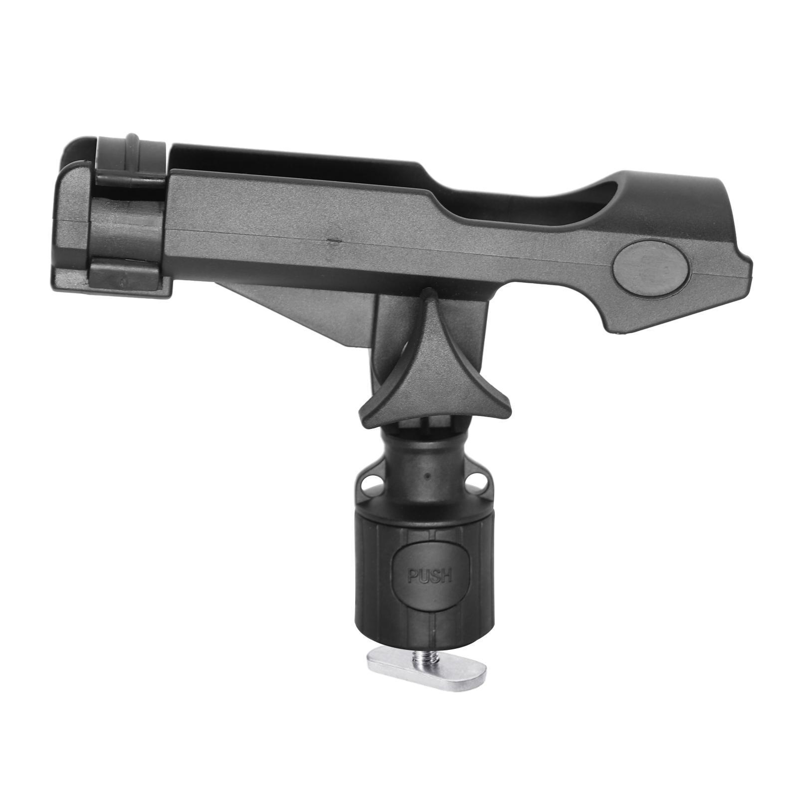 Fishing Rod Holder Adjustable Rotatable Side Rail Mount Kayak Boat Mounting with Screws