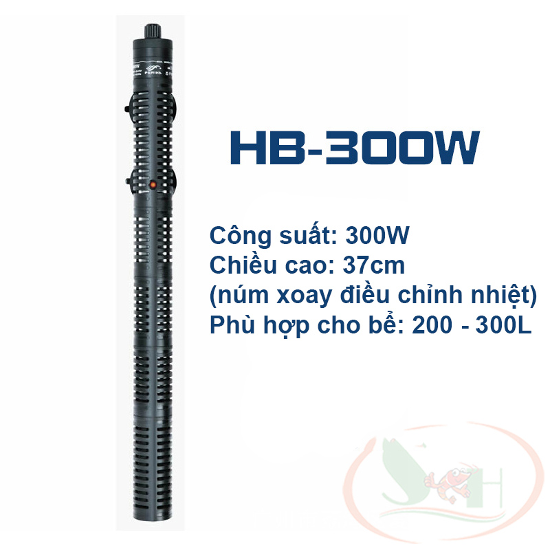 Sưởi Periha HB 50w, 100w, 200w, 300w, 500w có vỏ lưới nhựa bọc sưởi an toàn chống bỏng cá tép