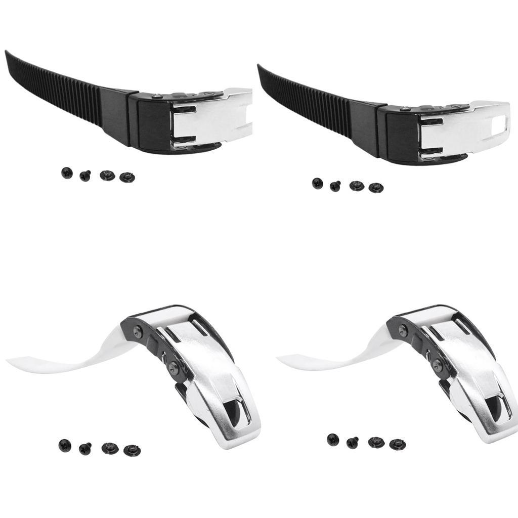 2 Pairs Replacement Inline Roller Skate Shoes Energy Straps with Screws