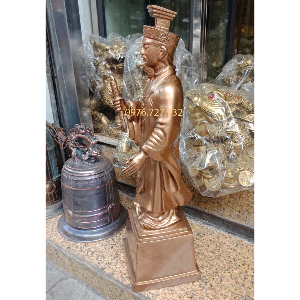 Tượng lý thái tổ cao 50cm bằng đồng đỏ, tượng lý công uẩn bằng đồng