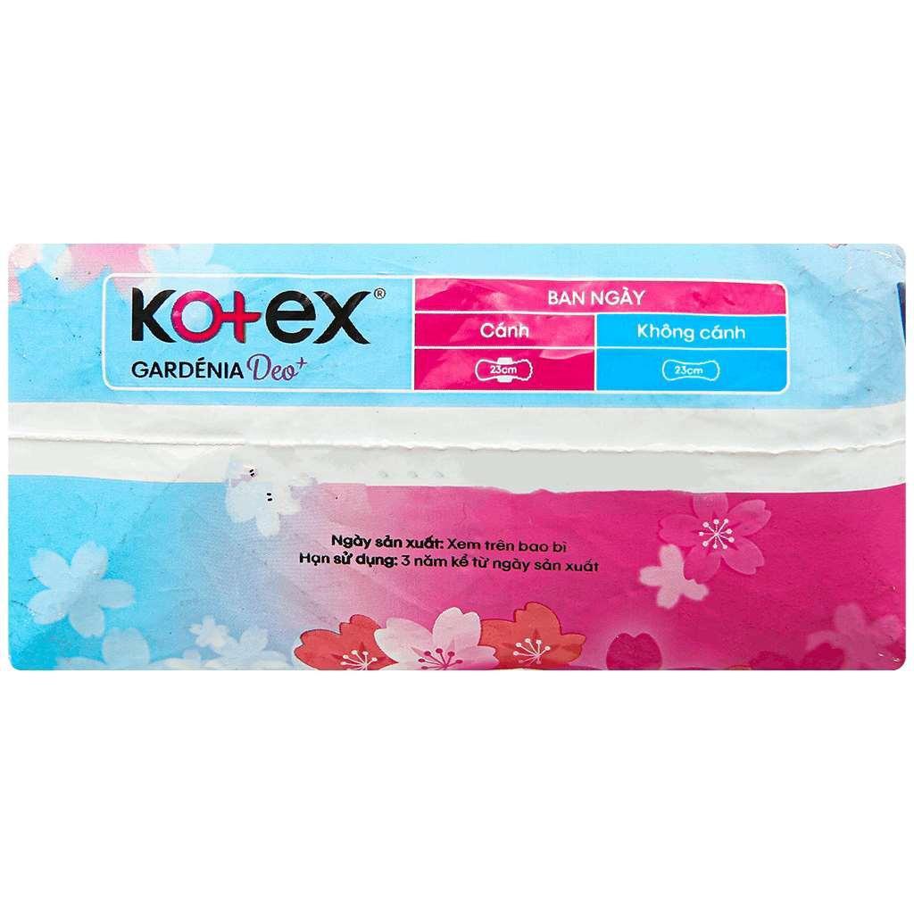 Combo 3 Băng vệ sinh Kotex Hoa Anh Đào Mặt bông Cánh 23cm 8 miếng x3