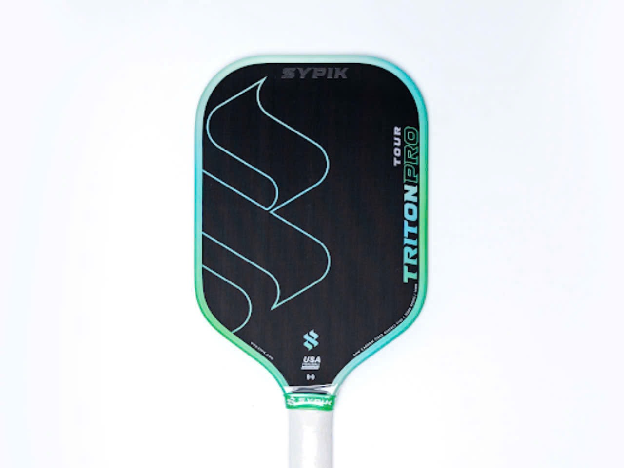 ￼Vợt Pickleball Sypik Triton Pro Sport Thể Thao Thể Dục Tennis Bóng - Màu Xanh Biển và Hồng Phấn - Cacbon, Cán Vợt, Banh